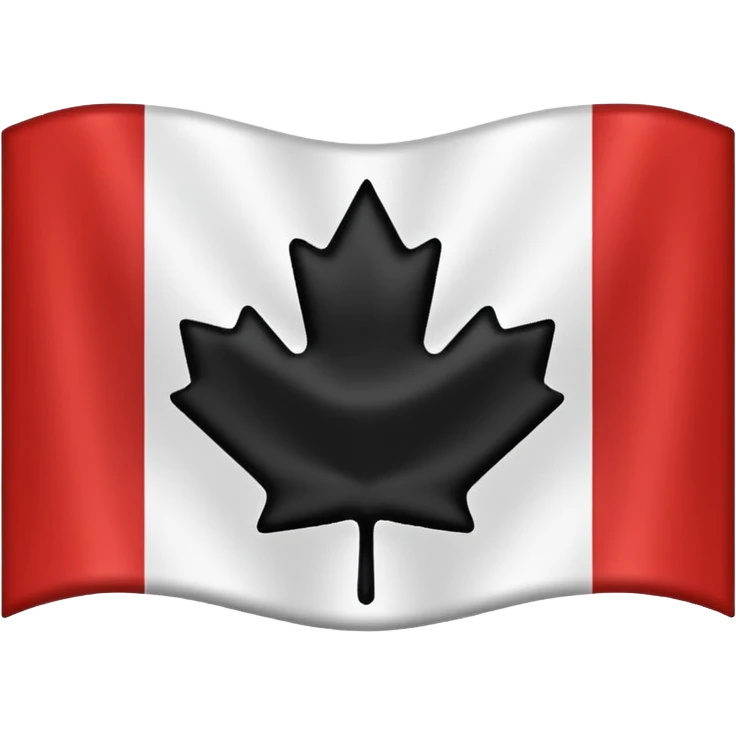 canada flag without colours emoji