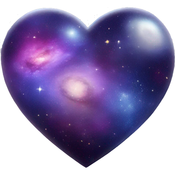 heart shape galaxy 3d emoji
