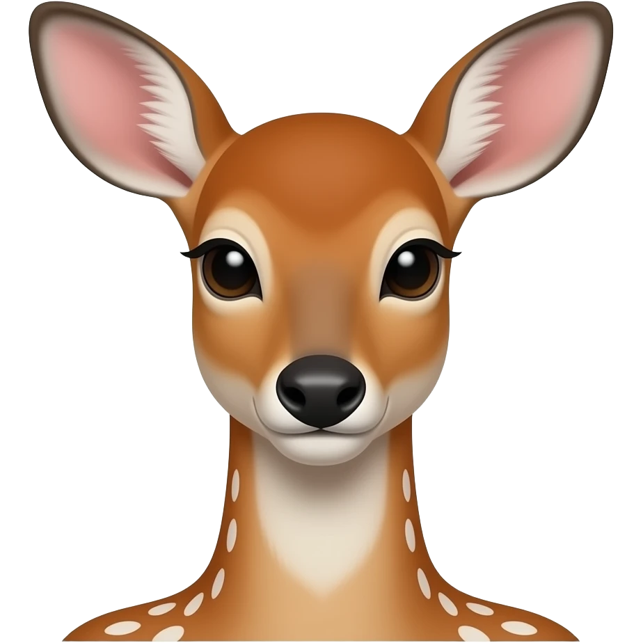 red fawn head and shoulders emoji