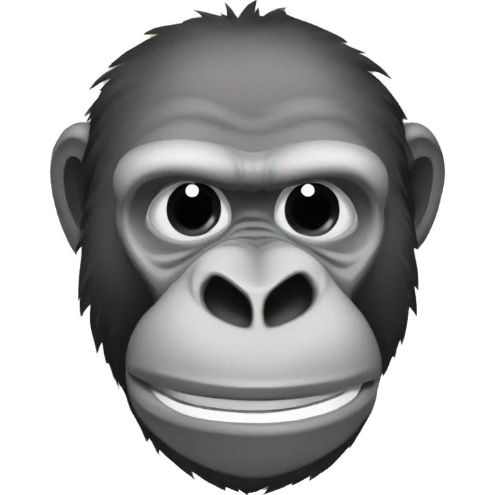A sneaky gorilla emoji