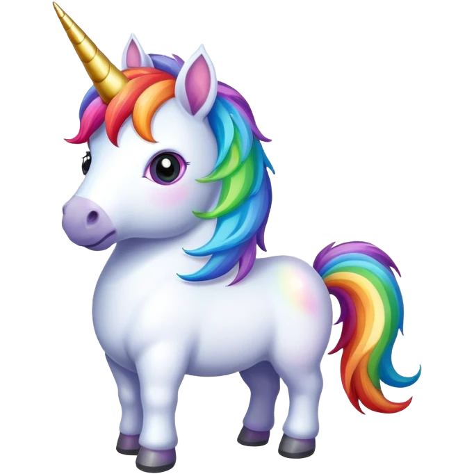 Unicorn rainbow emoji