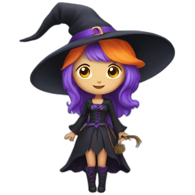 Cute-witch emoji