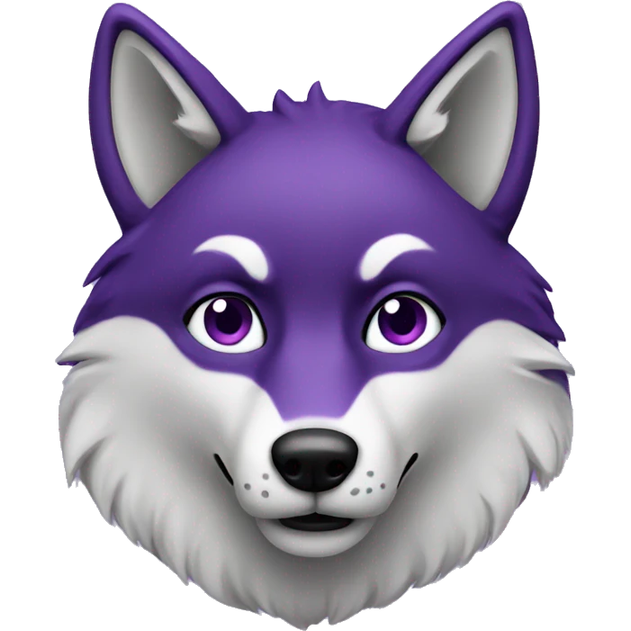 Purple wolf  emoji