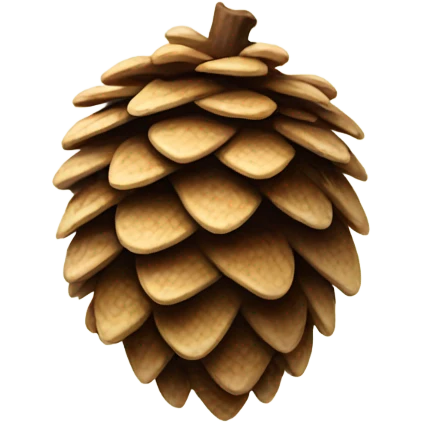 Beige pinecone  emoji