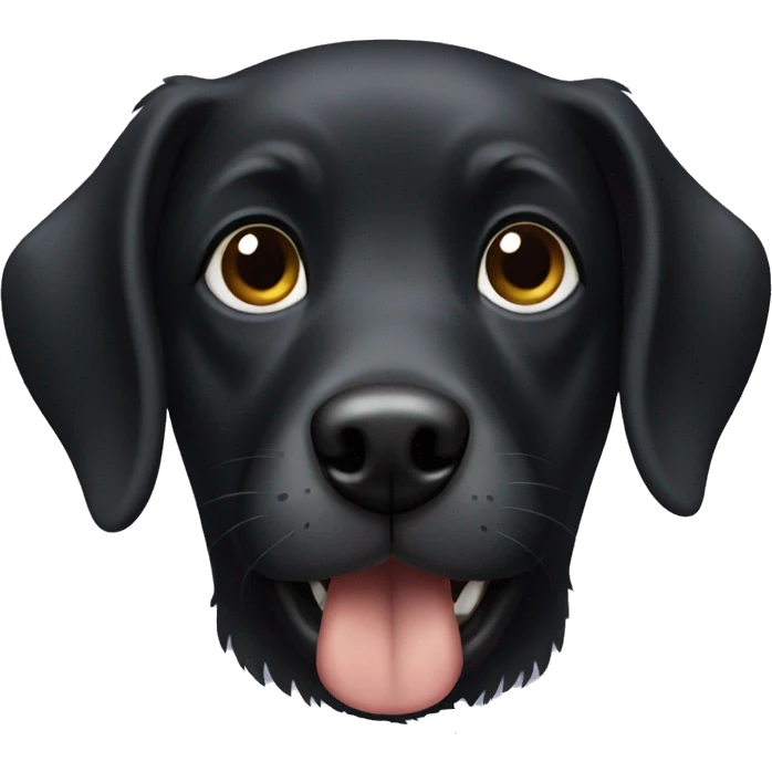 Black dog emoji