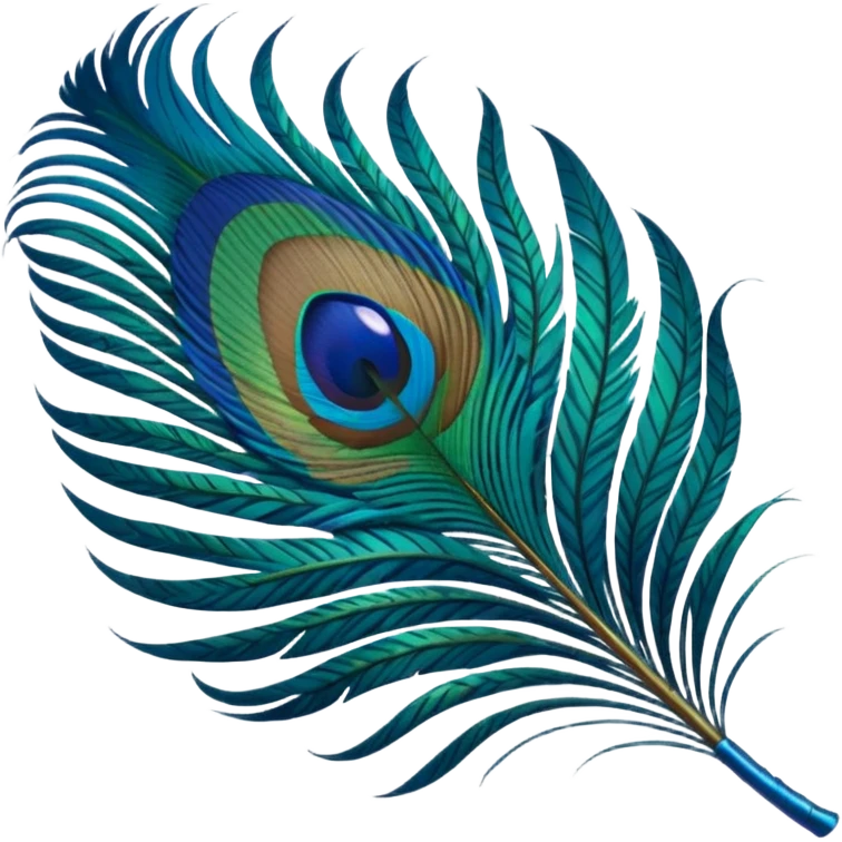 Peacock feather emoji