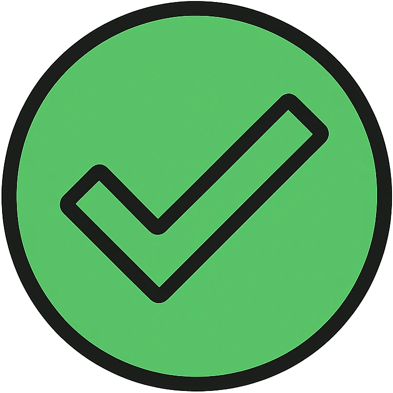 green check mark icon emoji