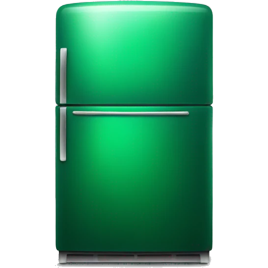 Realistic emerald green fridge  emoji