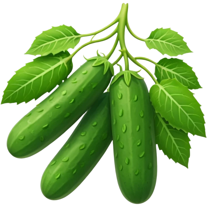 Cucumber plant, full plant emoji