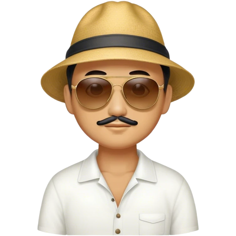 a man at beijing in sunny day emoji