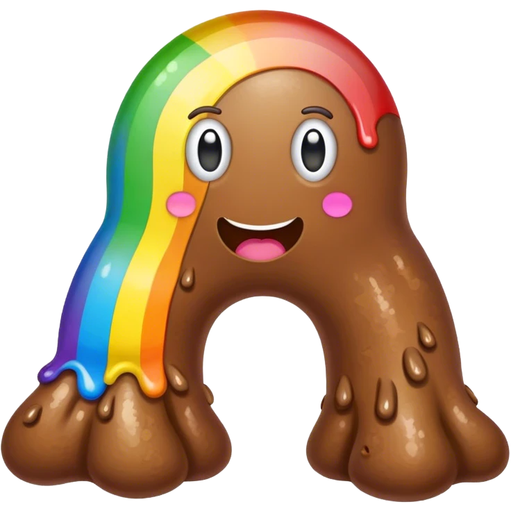 poop rainbow emoji