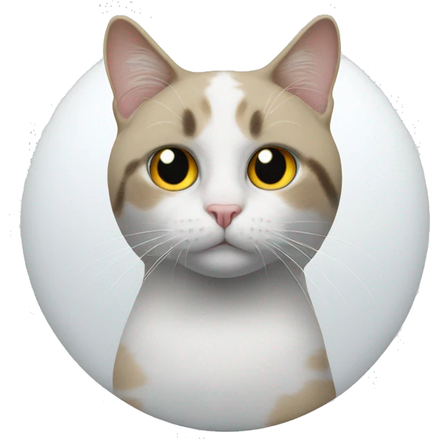 White cat black patch on eye with chargers jersey on emoji