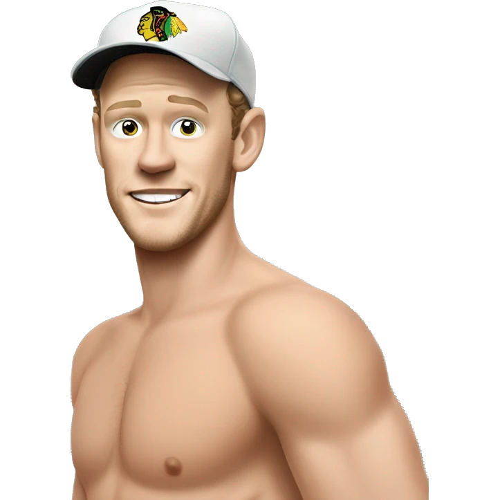 Jonathan Toews as beach bum emoji