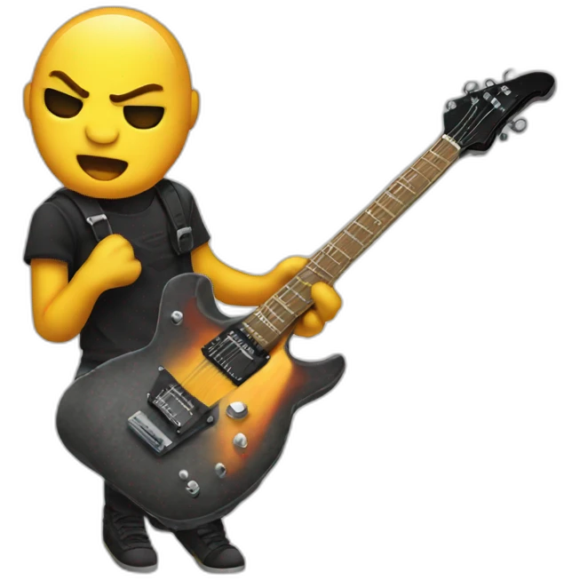 electrik guitar rock emoji