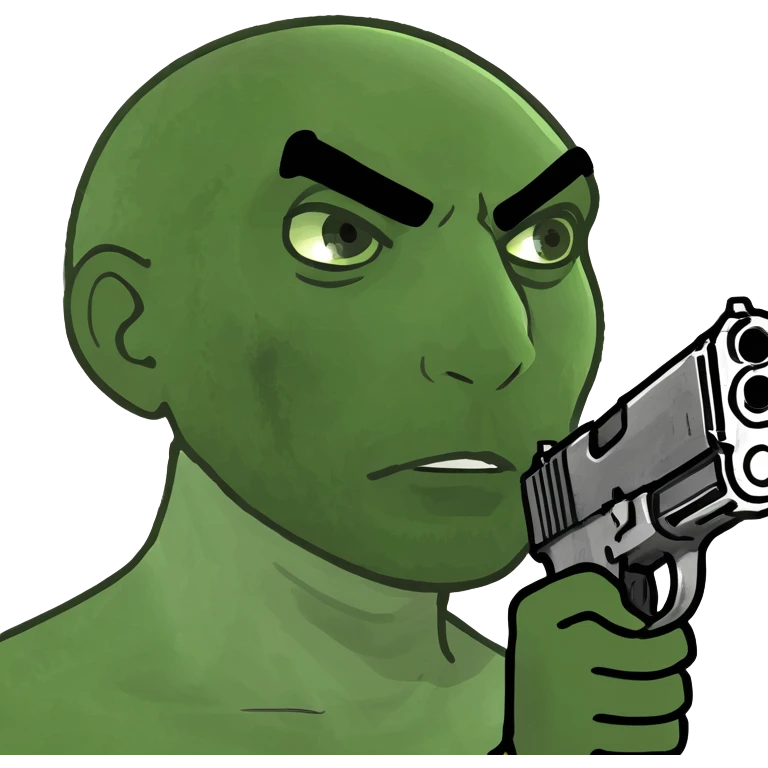 Person with gun to head emoji