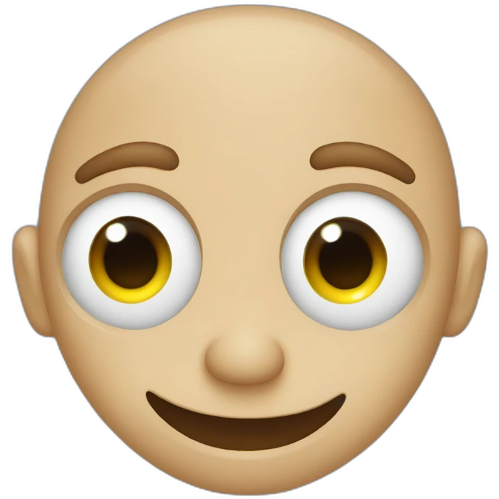 Crazy dude with colored eyes emoji