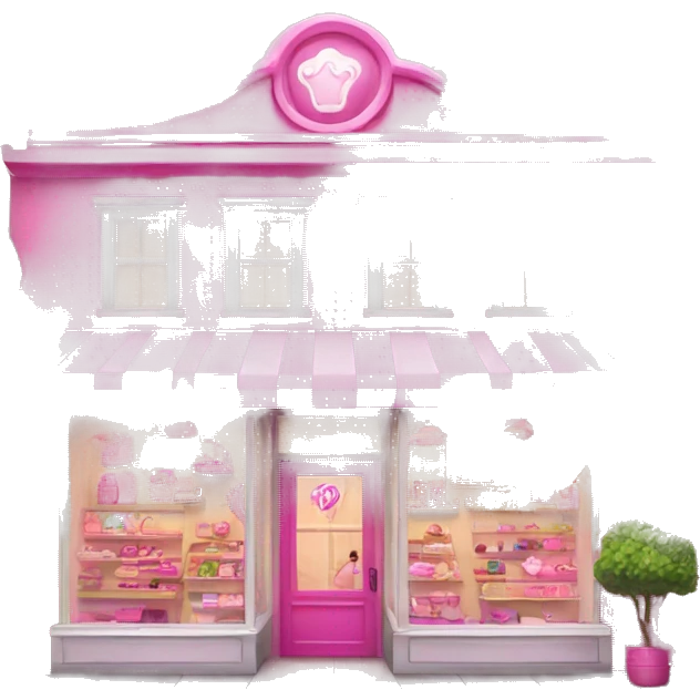 pink barbie shop emoji