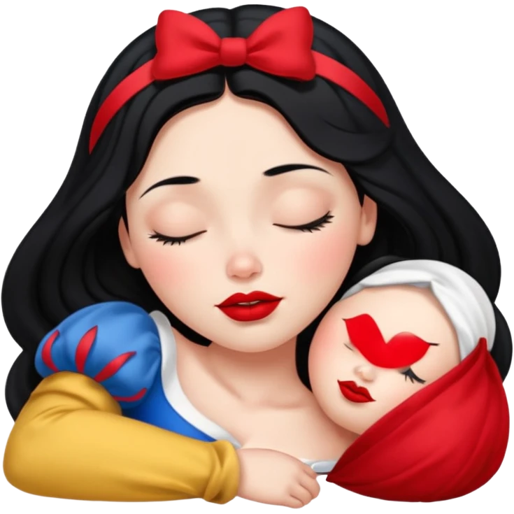 sleeping snow white emoji