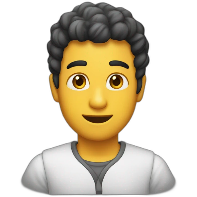 ديزنيا متكي على سيارة سوداء  emoji