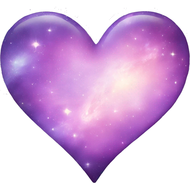 pastel purple galaxy heart emoji