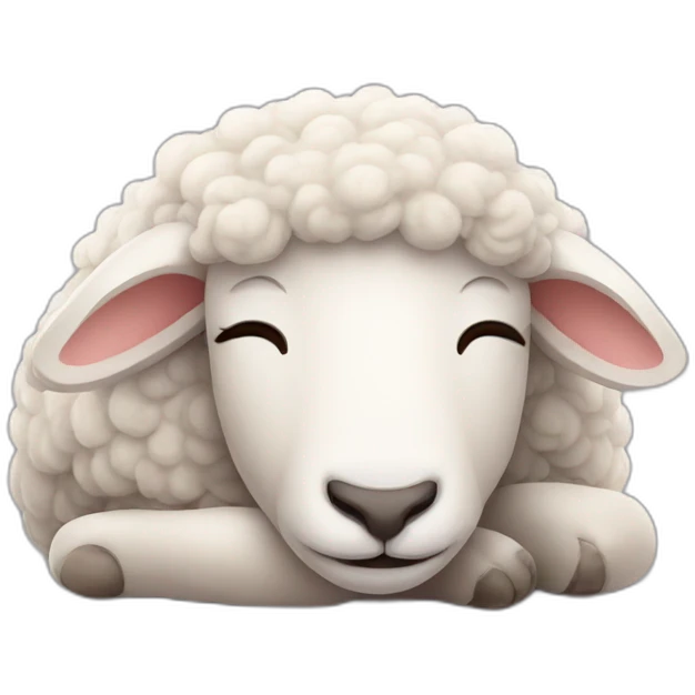 sheep sleep emoji