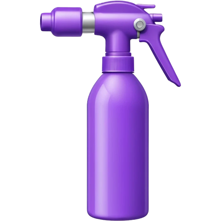 violet hair spray bottle with Cup-Fitting Actuator emoji