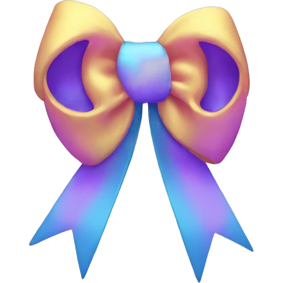 Asthetic bow emoji