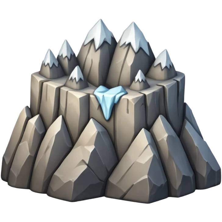 Mountain rock tooth emoji