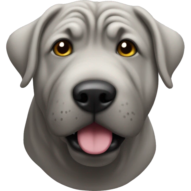 grey shar-peï emoji