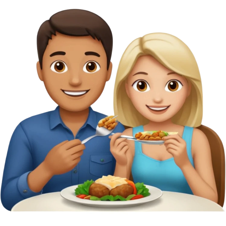 Man eating out woman emoji