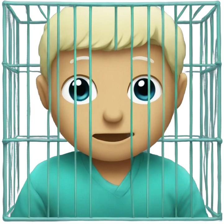 cyan cage emoji