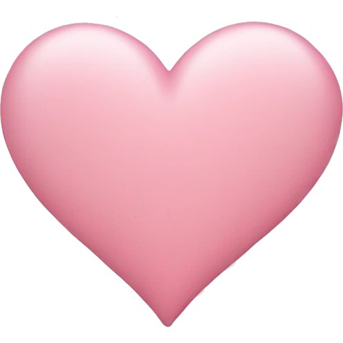 soft pink heart emoji