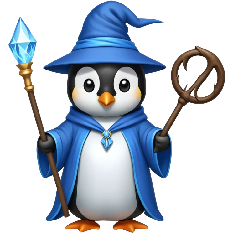 Penguin Wizard emoji