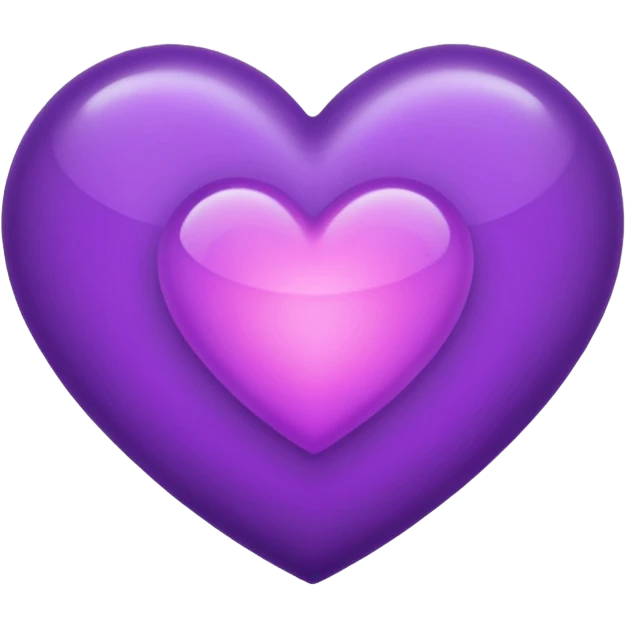 purple heart with a soft glow emoji
