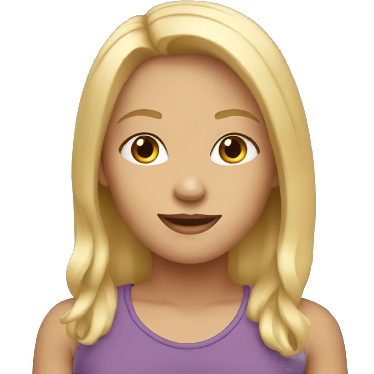 Blonde girl emoji