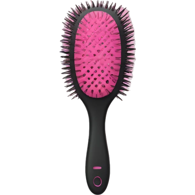 pink hairbrush  emoji