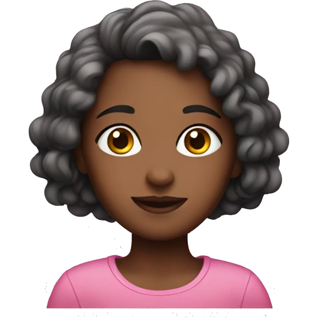 Pink girl emoji