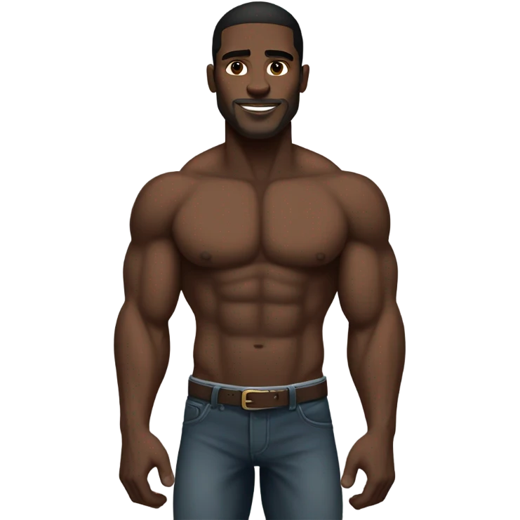 Make a big strong black guy emoji