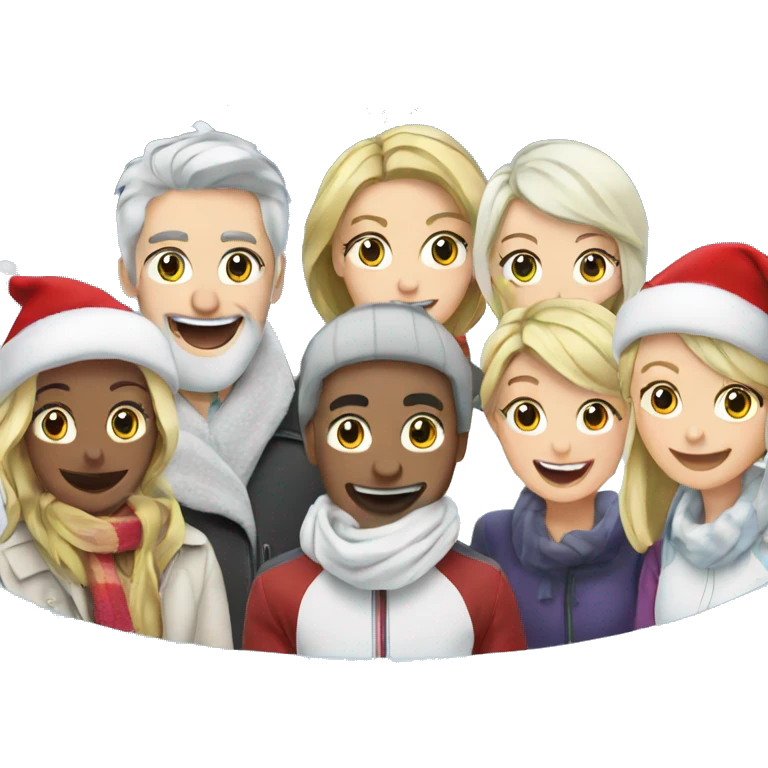 Christmas ice rink  emoji