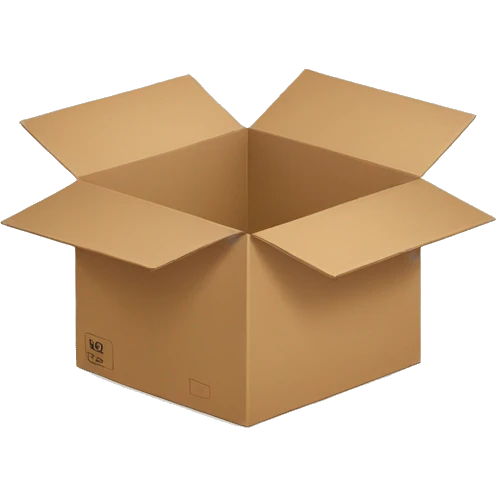 Aesthetic cardboard box emoji