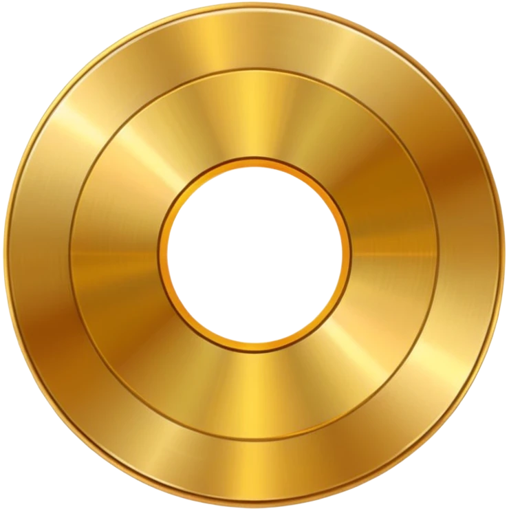 gold CD with a scratch emoji