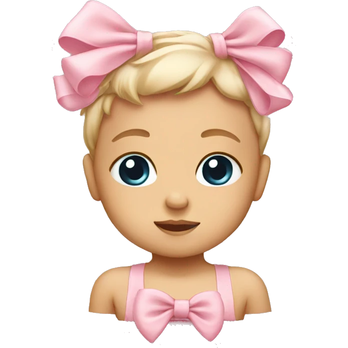 Baby pink bow emoji