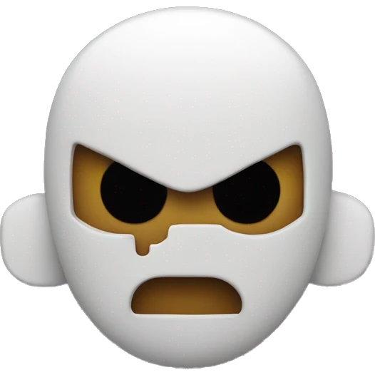 the space invader emoji with white heart emoji