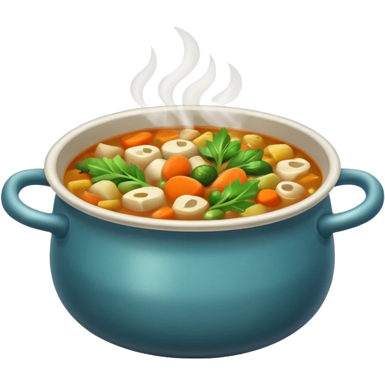 pot with soup emoji
