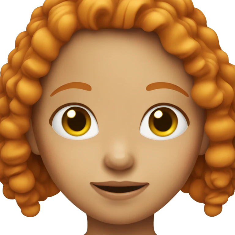 Ginger girl  emoji
