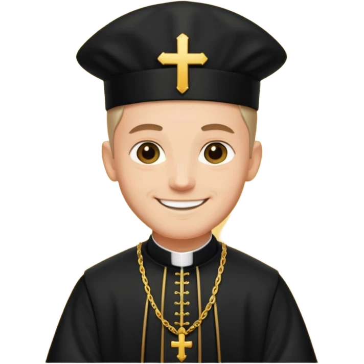 The priest presiding over the wedding emoji