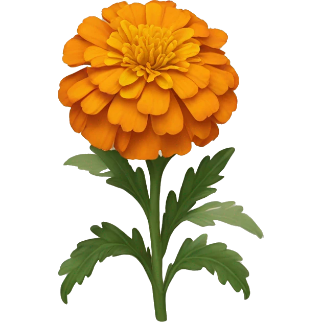 Orange marigold emoji