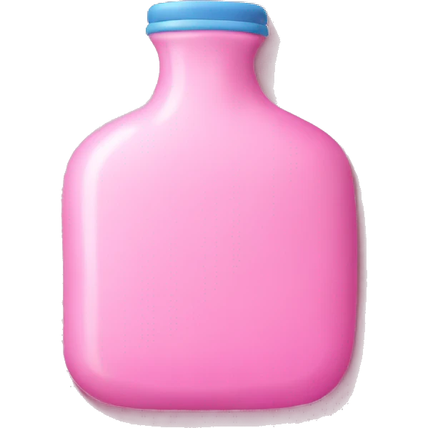 Pink hot water bottle emoji