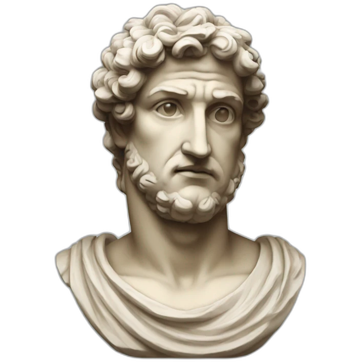 Greek classical sculpture with classic facial features emoji