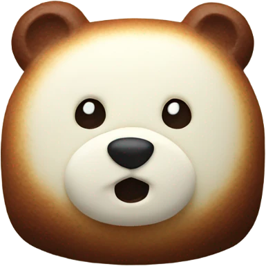 Bear-shaped marshmallows emoji